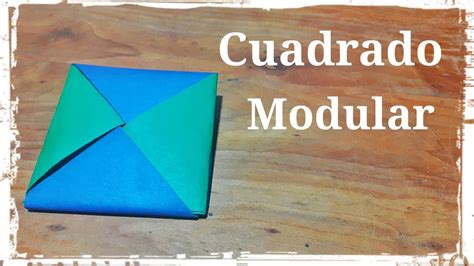 Cuadrado Modular De Papel Origami YouTube