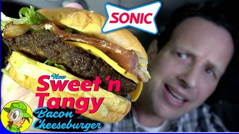 Sonic® Sweet N Tangy Bacon Cheeseburger Review 🥓🍔 Peep This Out 🚗