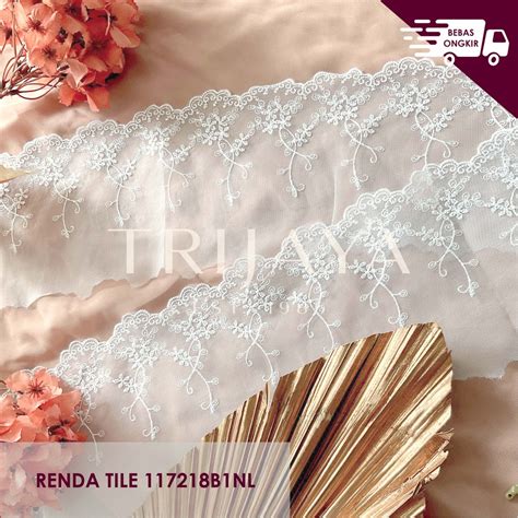 Jual Renda Tile Renda Tulle Renda Bordir Renda Import 117218B1NL 14