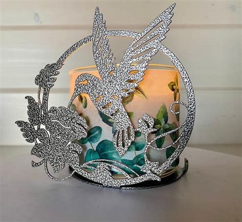 Glass Bird Candle Holder 3