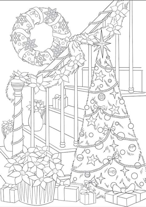 Tulamama Prints Holiday Coloring Book Christmas Tree Coloring Page Christmas Coloring Sheets