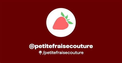 Petitefraisecouture Instagram Facebook Linktree