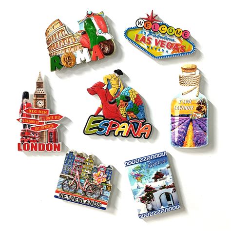 Custom Logo Resin 3D Country City Tourist Souvenir Fridge Magnet Buy