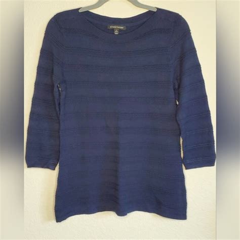 41 Hawthorn Tops 4 Hawthorn Navy Blue Knit Top Poshmark