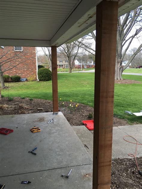 Casa Williams: Updating Our Front Porch with 6"x6" Rough Cedar Posts