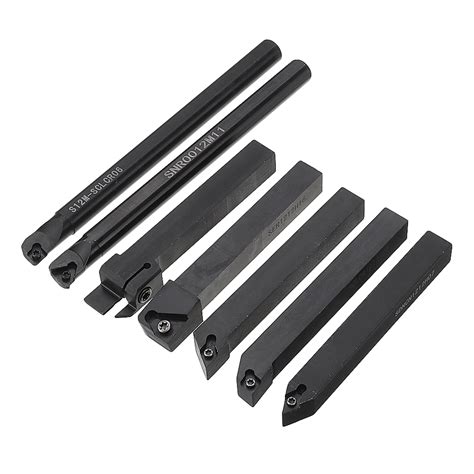 Machifit 7pcs 12mm Shank Lathe Boring Bar Turning Tool Holder Set With Carbide Inserts Sale