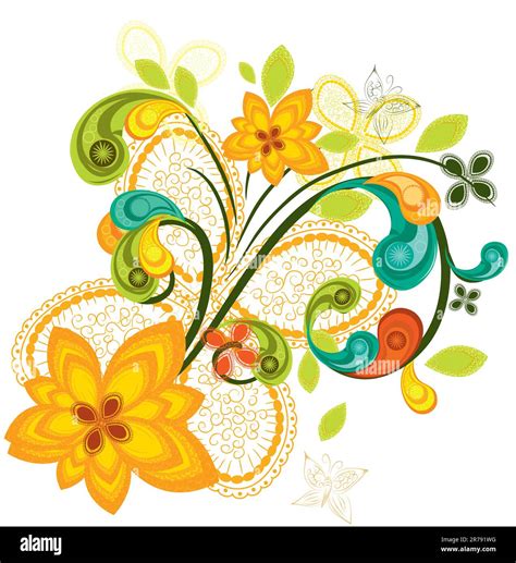 Colored Floral Background Stock Vector Image And Art Alamy