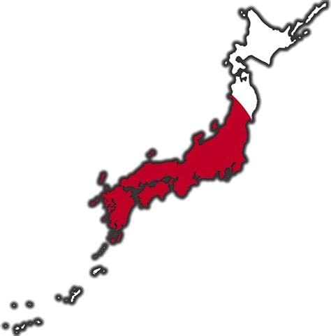 Japan Flag Map Drawing Free Image Download