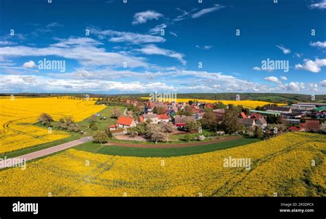 Aerial Photograph Hermerode Mansfeld Stock Photo Alamy