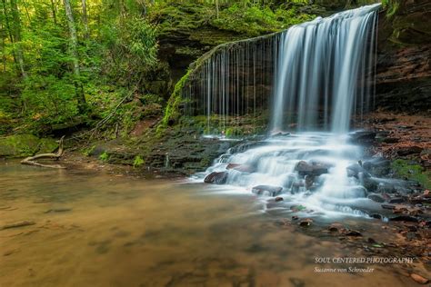 Waterfall Photography Lost Creek Falls Wisconsin Forest Etsy