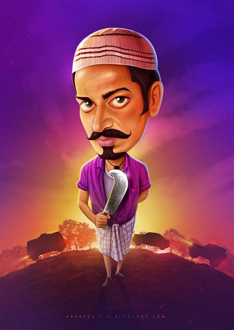 Aadu Malayalam Caricature Aadu Arakkal Abu Concept Character Painting