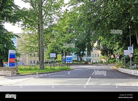 Entrance To Calderdale Royal Hospital Halifax West Yorkshire Stock