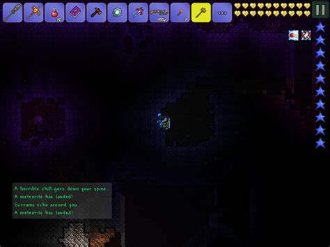 Mining shadow orbs at midnight : r/Terraria