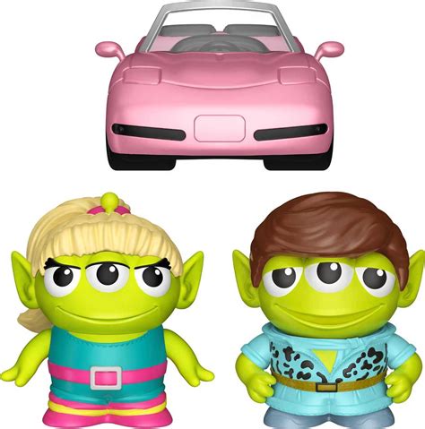 Buy Pixar Alien Action Figures 2-Pack | Barbie and Ken Remix Figures with Toy Car | Collectible ...