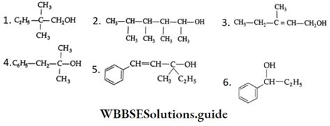 Classification Of Alcohol Phenol And Ether Notes Wbbse Solutions