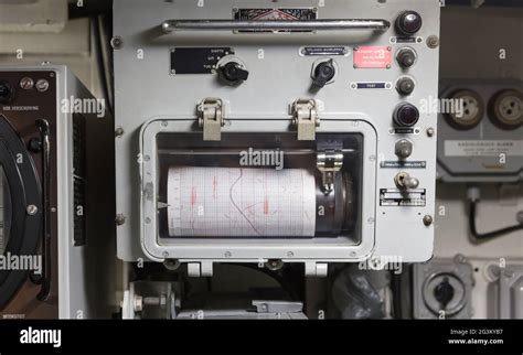 Interior Of An Old Submarine Radio Room Stock Photo Alamy