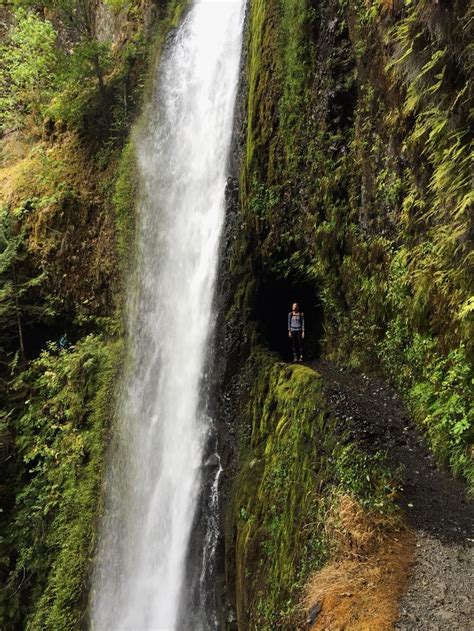 Tunnel Falls Eagle Creek Trail Or Trip Waterfall Outdoor