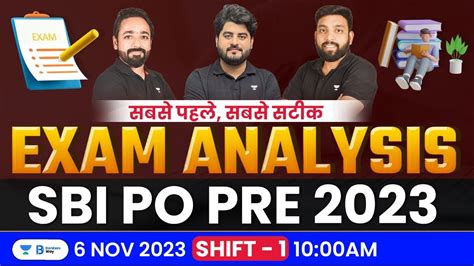 Sbi Po Analysis 2023 Shift 1 6 November Sbi Po Pre Exam Analysis