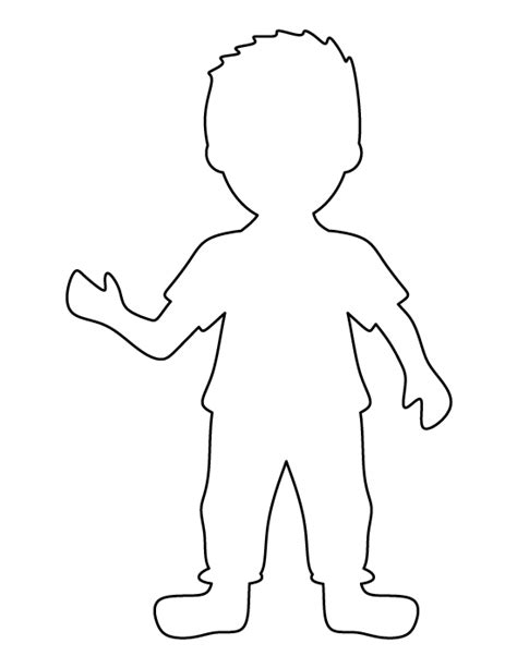 Printable Boy Template