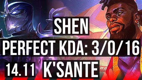 Shen Vs K Sante Top Games Kr Master Youtube