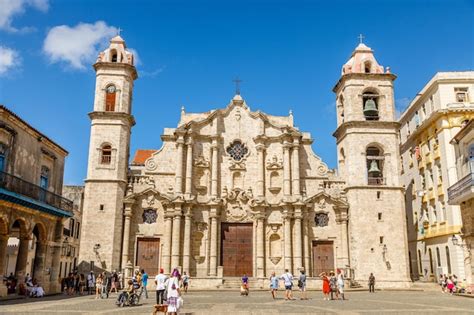 Premium Photo Cathedral Square With Catholic Church And Bell Towers