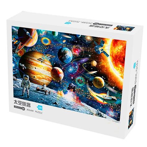 Wholesale 1000 Piece Square Large Size Space Trial Jigsaw Puzzle