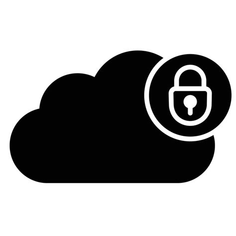 Icono De Vector De Seguridad En La Nube Que Puede Modificar O Editar