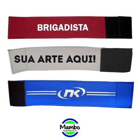 Faixas De Capit O Bra Adeira Neoprene Personalizada Elo