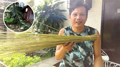 Making Coconut Broomstick Walis Tingting Jhuned Tv Youtube