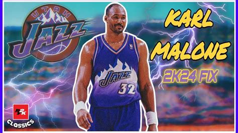 NBA 2K24 1997 Karl Malone Jumpshot Fix Badges Attributes YouTube