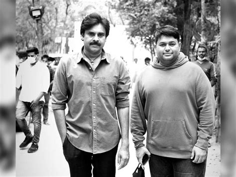 Pawan Kalyan And Thaman From Bheemla Nayak Sets