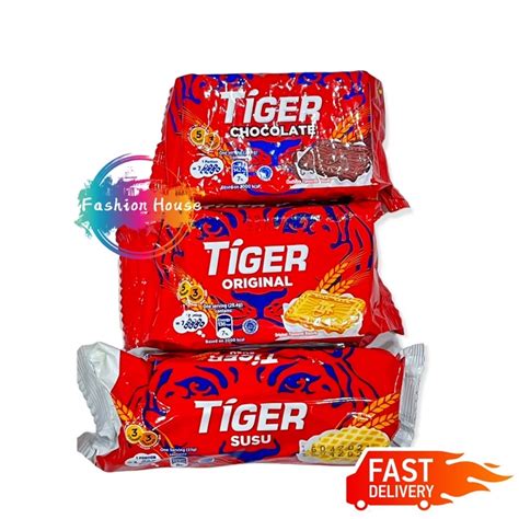 Tiger Biscuit Original Chocolate Susu588g 75g Shopee Malaysia