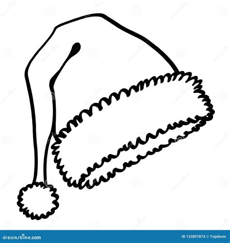 Santa Hat Clipart Outline