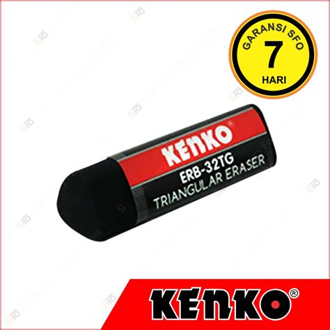 Jual Penghapus Hitam Segitiga Kenko Triangular Eraser Black Erb Tg