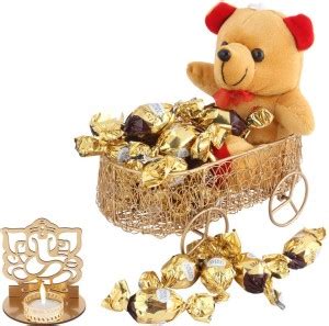 Surpriseforu Rocher Chocolates With Cute Teddy Bear Gift Shadow