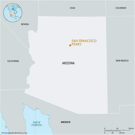 San Francisco Peaks Arizona Map Height Facts Britannica