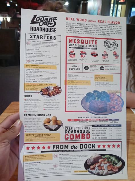 Menu At Logans Roadhouse Bbq Portage S Westnedge Ave