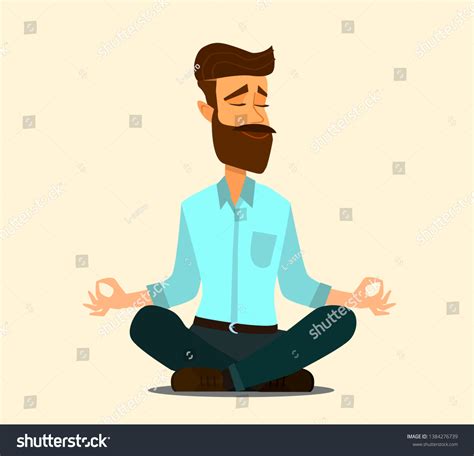 Relaxing Stress Relief Workplace Cartoon Vector Stock Vector (Royalty ...