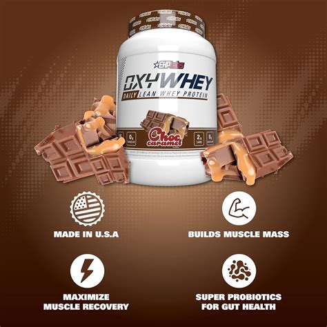 Ehplabs Oxywhey Chocolate Caramel Protein Shake 25g Protein Non Gmo Post Workout Shake In