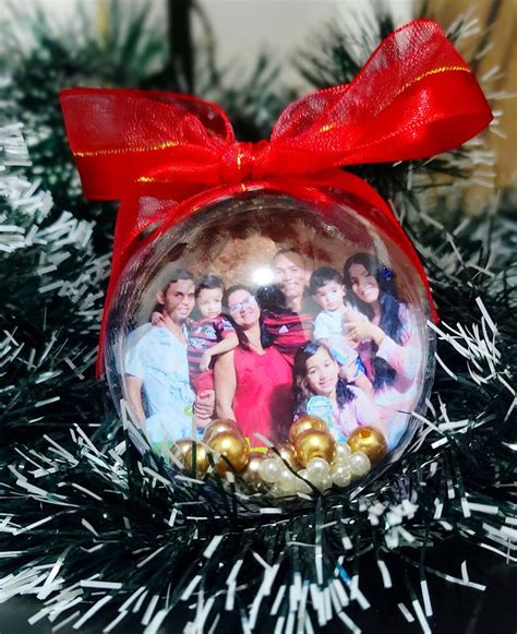 Bola De Natal Personalizada Foto Elo Produtos Especiais