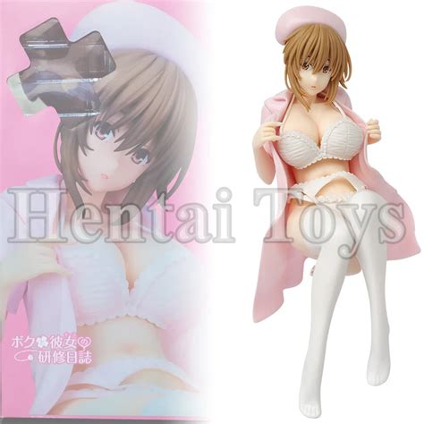 23cm Anime Party Look Lechery Nurse Akagi Mio 1 6 Sexy Girl Pvc Action Figures Hentai