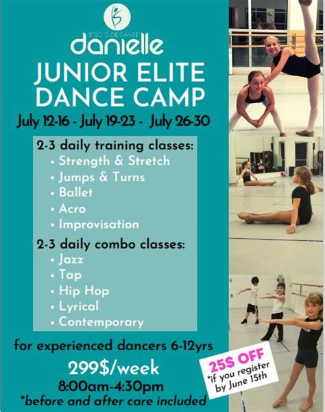 Junior Elite Dance Camp Studio De Danse Danielle