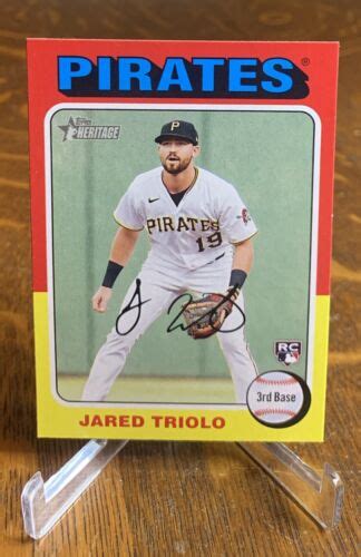 Topps Heritage Jared Triolo Pittsburgh Pirates Rookie Card Ebay