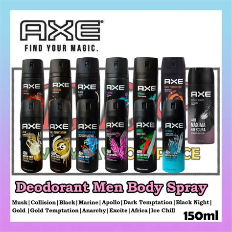 Axe Body Deodorants Perfume Spray 48H Men 150ml Lazada