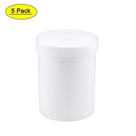 Uxcell Ml Oz Plastic Wide Mouth Lab Reagent Bottle White Count