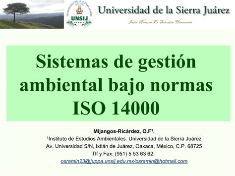 Pdf Sistemas De Gesti N Ambiental Bajo Normas Iso