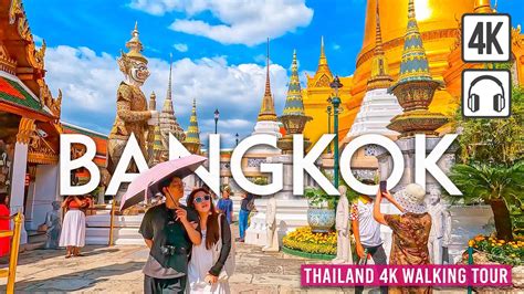 BANGKOK Thailand 4K Walking Tour Captions Immersive Sound 4K