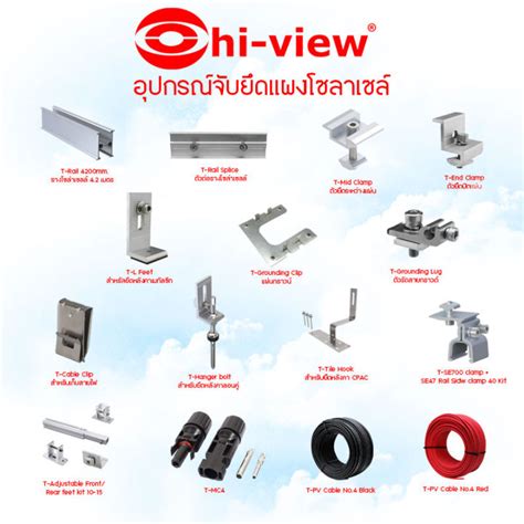 Hi View อุปกรณ์จับยึดสำหรับแผงโซล่าเซลล์ Th