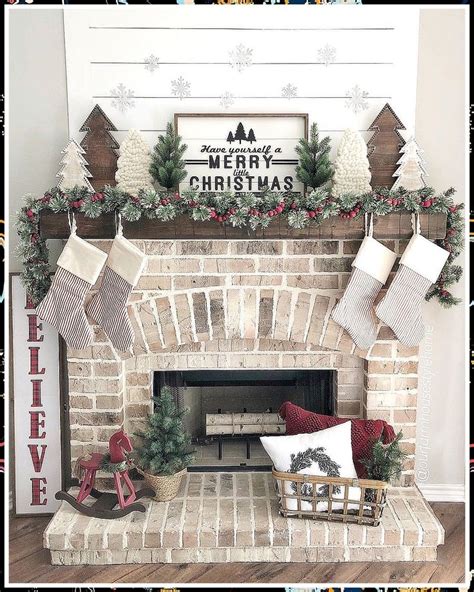 Christmas Fireplace Decor