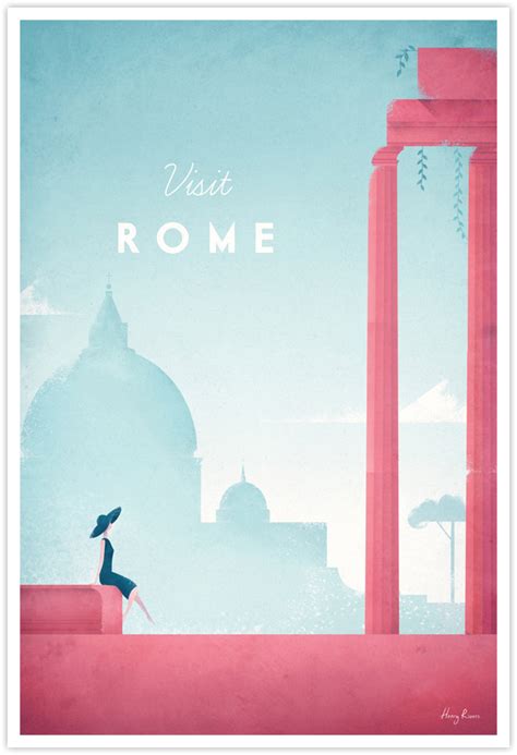 Rome Vintage Travel Poster | TRAVEL POSTER Co.